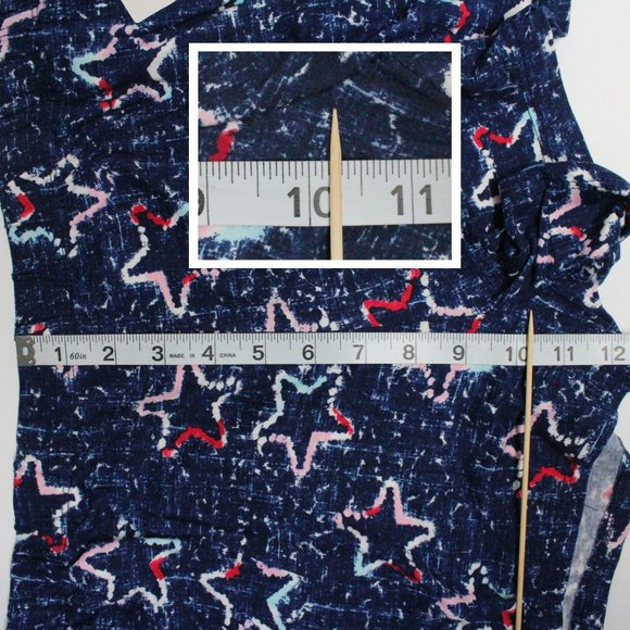 Womens Large (12-14) 2 Piece Multi Color Star Pattern Secret Treasures Short Set - Picture 3 of 14